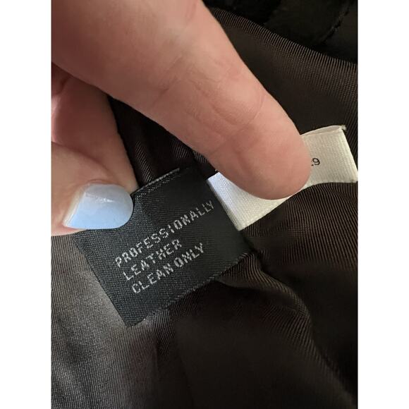 EXPRESS Women's Vintage 90's Y2K Dark Brown Suede Belted Jacket Coat Sz L - Picture 14 of 16